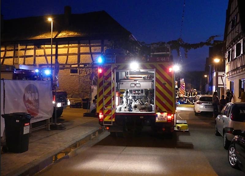 Einsatz in Lachen-Speyerdorf. (Foto: Feuerwehr Neustadt)