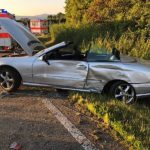 Verunfallter PKW Mercedes (Foto: Polizei RLP)