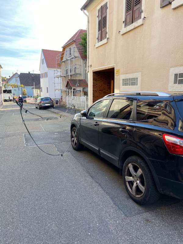 Beschädigte Beleuchtung (Foto: Polizei RLP)