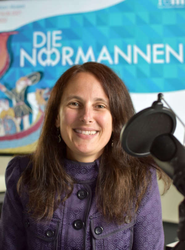 Projektleiterin Dr. Viola Skiba beim Podcast-Gespräch (Foto: rem)