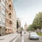 Visualisierung Radweg Augustaanlage (Foto: Stadt Mannheim)