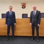 Staatssekretär Dr. Frey, Präsident Finanzgericht RLP Burkhart (Foto: Finanzgericht Rheinland-Pfalz)