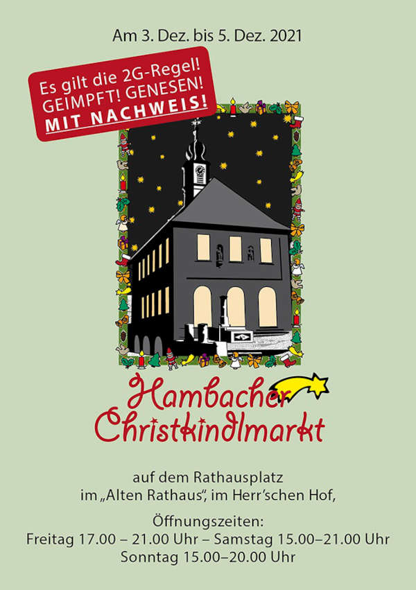 Hambacher Christkindlmarkt 2021 (Quelle: Ortsverwaltung Hambach)