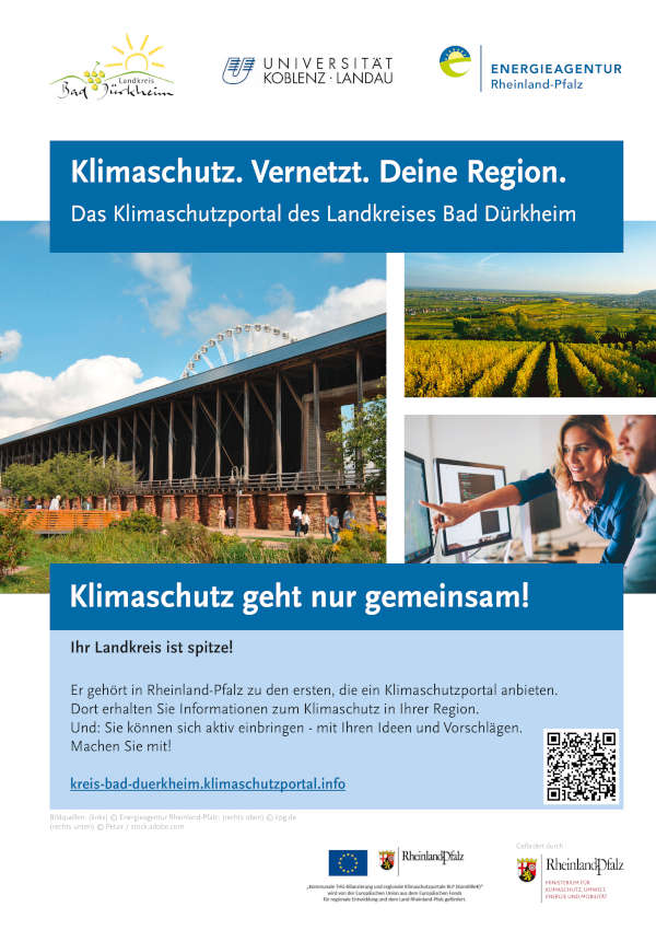 Plakat Klimaschutzportal DÜW