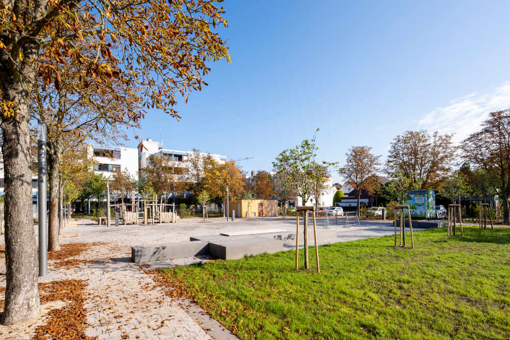 Der im Speyerer Stadtteil Vogelgesang liegende Platz der Stadt Ravenna (Foto: Klaus Venus)