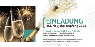 Einladung zum Neujahrsempfang 2022 (Quelle: BDS)