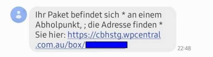Wiesbaden_Beispiel einer Betrugs-SMS