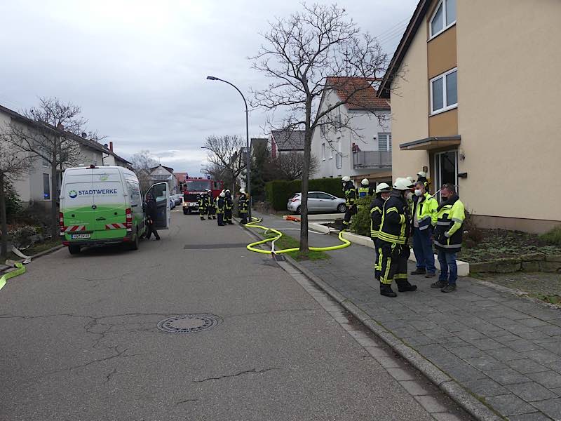 Einsatz in der Freiherr-vom-Stein-Straße (Foto: Feuerwehr Neustadt)