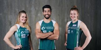 Olympioniken starten unterschiedlich in die Saison (v.l. Sophie Koch, Saeid Fazloula & Sarah Brüßler) (Foto: GES/Rheinbrüder Karlsruhe)