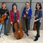 Das Ensemble: Barbara Giepner, Rut Bántay, Stella Sykora-Nawri, Yi-Qiong Pan (Foto: Daniel Kroh)