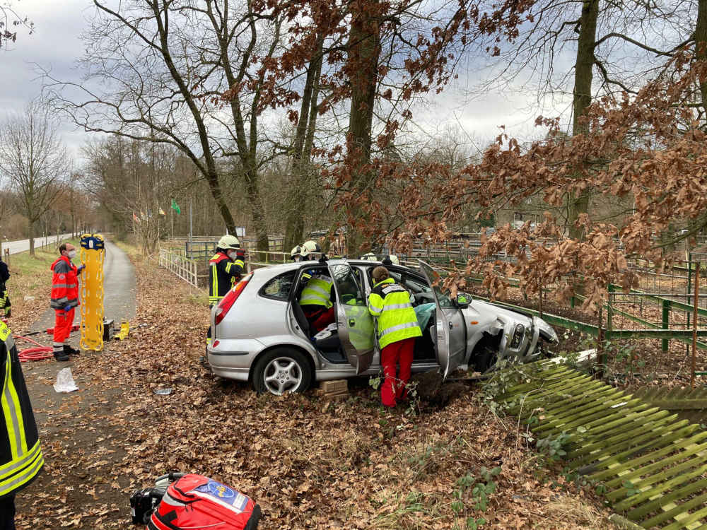 Eine Person war eingeklemmt (Foto: Feuerwehr Haßloch)