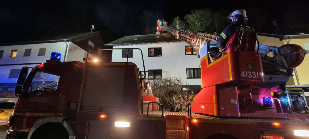 Kaminbrand in Lambrecht (Foto: Feuerwehr VG Lambrecht)