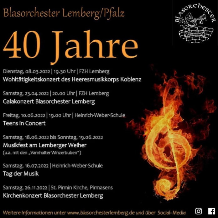 40 Jahre Blasorchester Lemberg (Quelle: Blasorchester Lemberg)