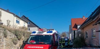 Brand eines Anbaus (Foto: Feuerwehr Neustadt)