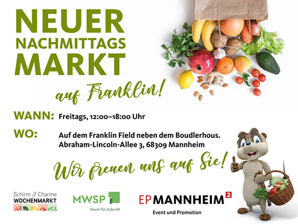 Neuer Nachmittagsmarkt auf Franklin (Quelle: Event & Promotion Mannheim GmbH)