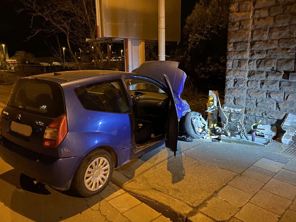 Die Unfallstelle (Foto: Polizei RLP)