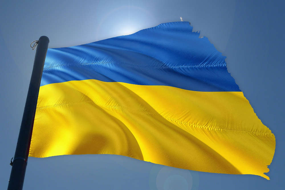 Symbolbild Flagge Ukraine (Foto: Pixabay/Gerd Altmann)