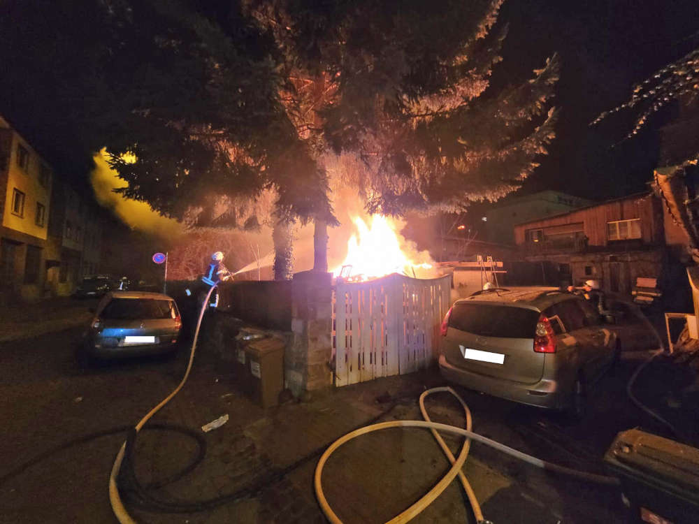 Flächenbrand in der Winzinger Straße (Foto: Feuerwehr Neustadt)