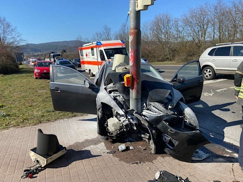 Die Unfallstelle (Foto: Polizei RLP)