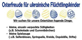 Aktion "Osterfreude für ukrainische Flüchtlingskinder" (Quelle: Willkomm Gemeinschaft e.V.)