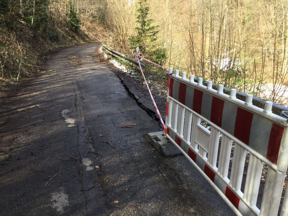 Ursache für den Erdrutsch im Gimmeldinger Tal ist das Unwetter vom Freitag. (Foto: Stadtverwaltung Neustadt)