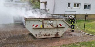 Abfallbrand (Foto: Feuerwehr VG Lambrecht)