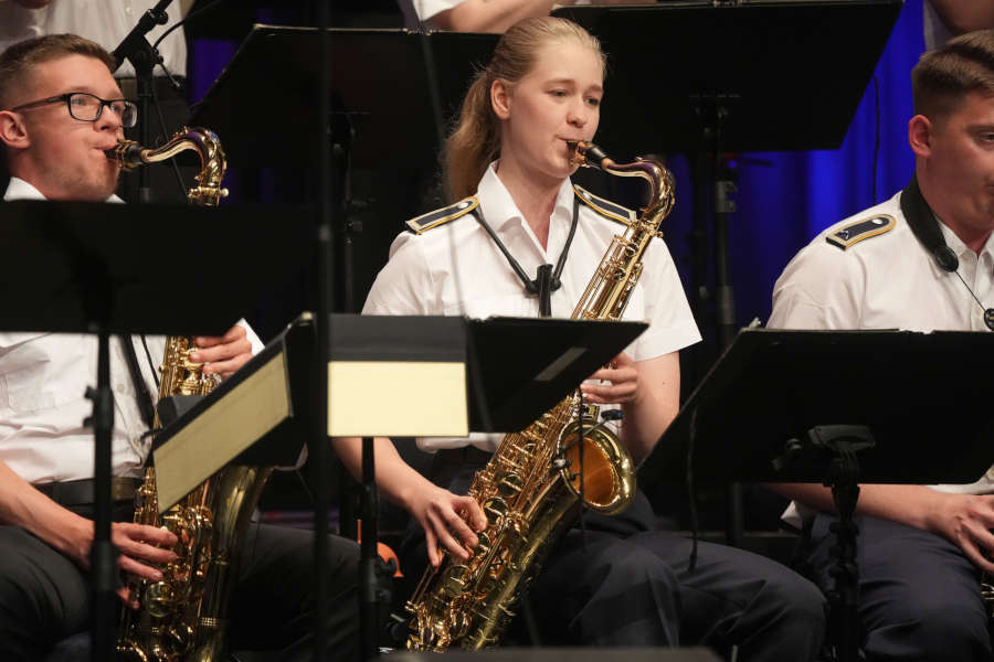 Big Band Ausbildungsmusikkorps Bundeswehr Kaiserslautern 2022 (Foto: Reinhard Schnell)