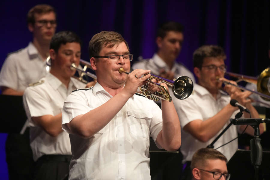 Big Band Ausbildungsmusikkorps Bundeswehr Kaiserslautern 2022 (Foto: Reinhard Schnell)