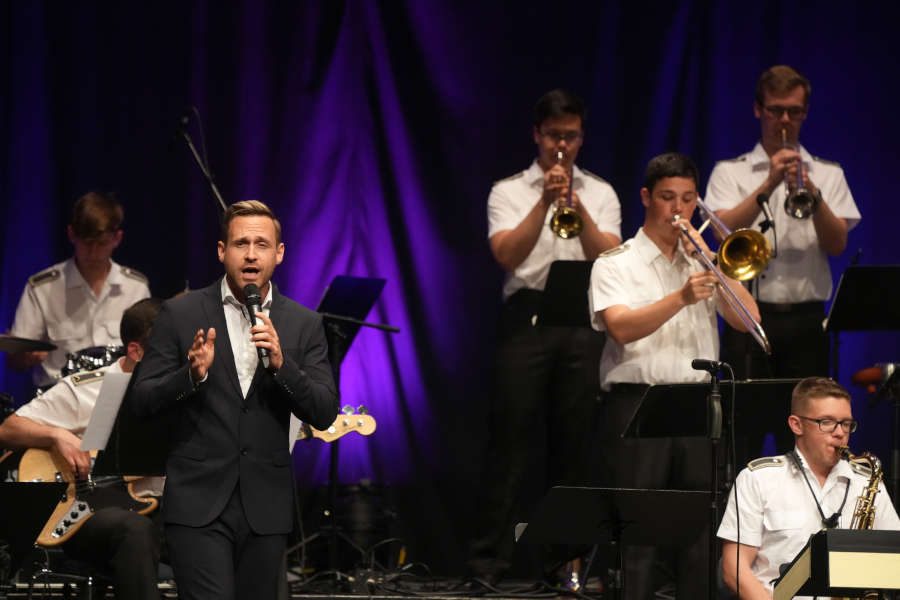 Big Band Ausbildungsmusikkorps Bundeswehr Kaiserslautern 2022 (Foto: Reinhard Schnell)