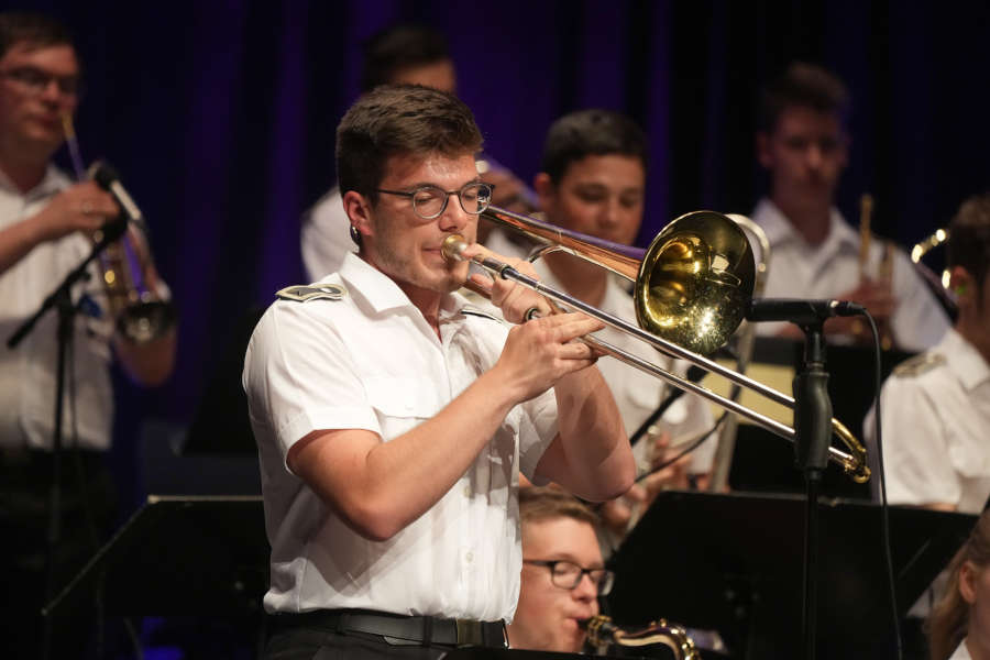 Big Band Ausbildungsmusikkorps Bundeswehr Kaiserslautern 2022 (Foto: Reinhard Schnell)