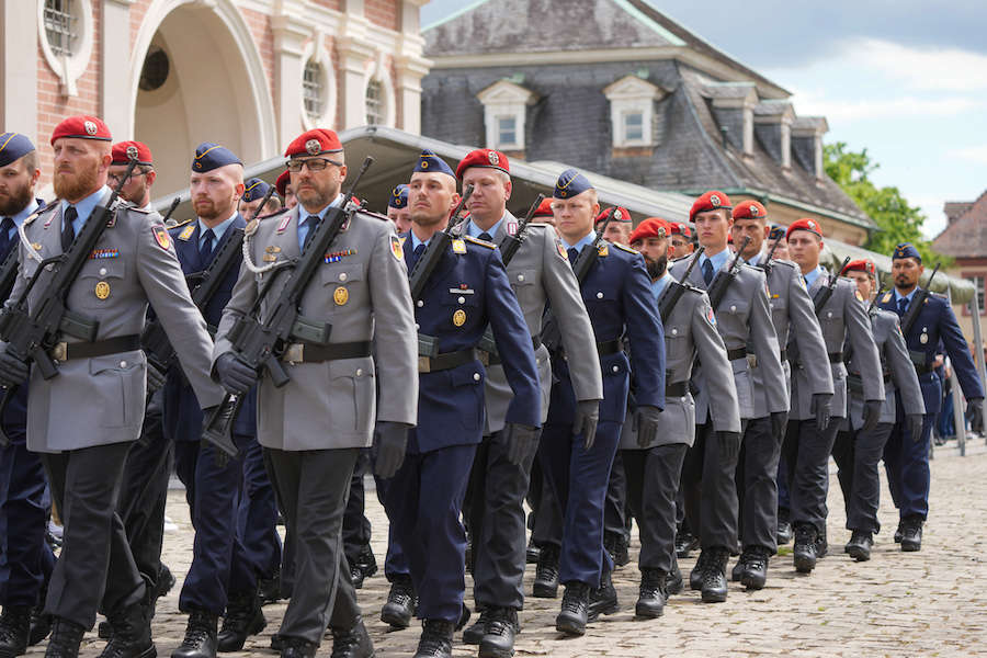 Gelöbnis Bruchsal ABC-Abwehrbataillon 750 "Baden" Luftwaffenausbildungsbataillon (Foto: Reinhard Schnell)