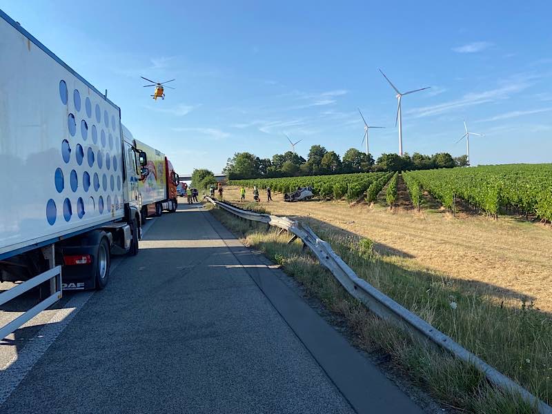 Die Unfallstelle (Foto: Polizei RLP)