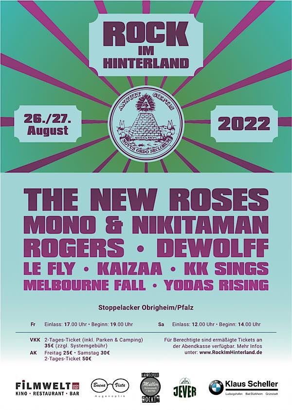 Plakat „Rock im Hinterland 2022“