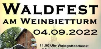 Waldfest am Weinbietturm (Quelle: PWV Gimmeldingen)