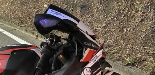 Das Motorrad des Mannes (Foto: Polizei RLP)