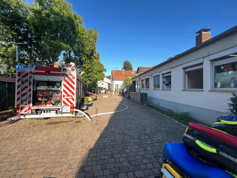 Feuerwehreinsatz an der Kita (Foto: Holger Knecht)