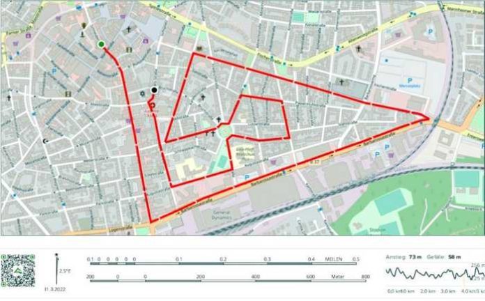 Firmenlauf 2022 - Strecke