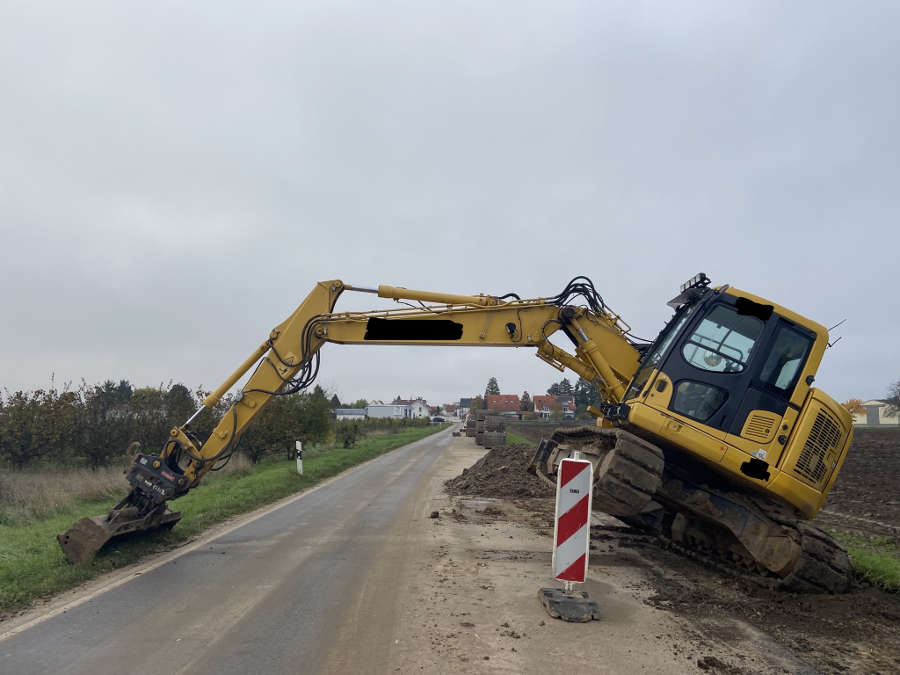 Bagger (Foto: Polizei RLP)