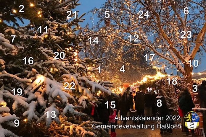 Vorschaubild des Online-Adventskalenders (Foto: Gemeindeverwaltung Haßloch)