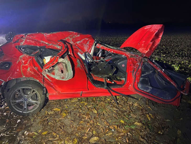 Unfallbeteiligter PKW (Foto: Polizei RLP)