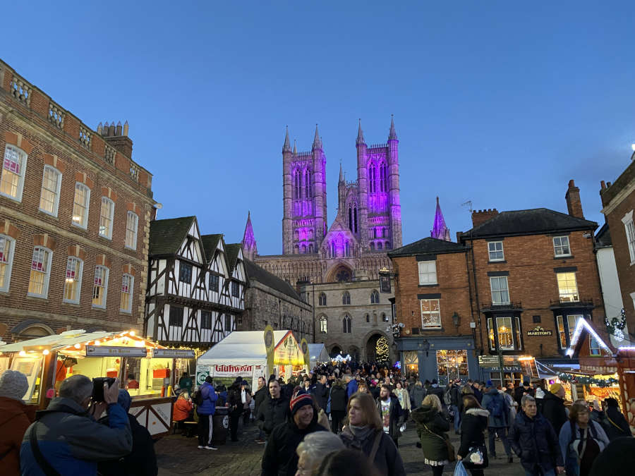 Weihnachtsmarkt in Lincoln (Foto: Stadtverwaltung Neustadt)