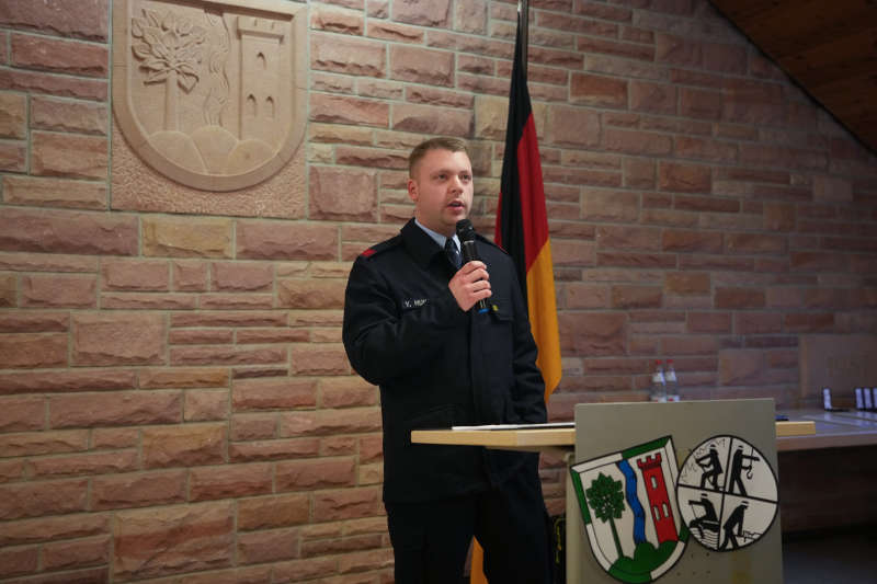 VG-Jugendfeuerwehrwart Yannik Munzinger