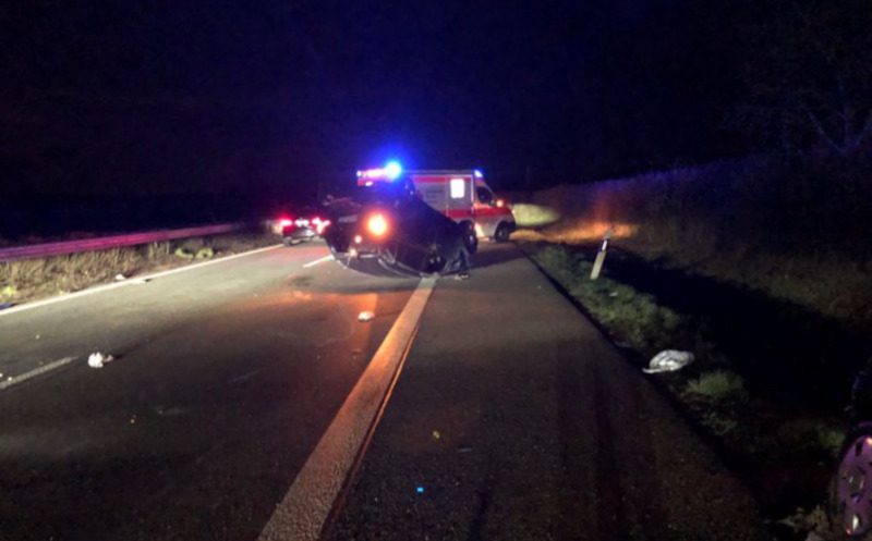 Verkehrsunfall auf der BAB 65 (Foto: Polizei RLP)