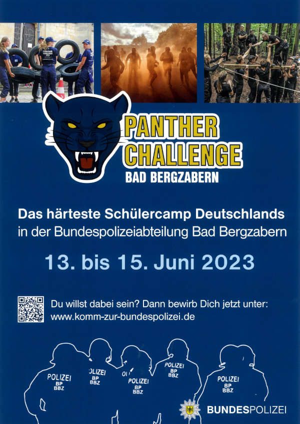 Plakat Panther Challenge (Quelle: Bundespolizei)