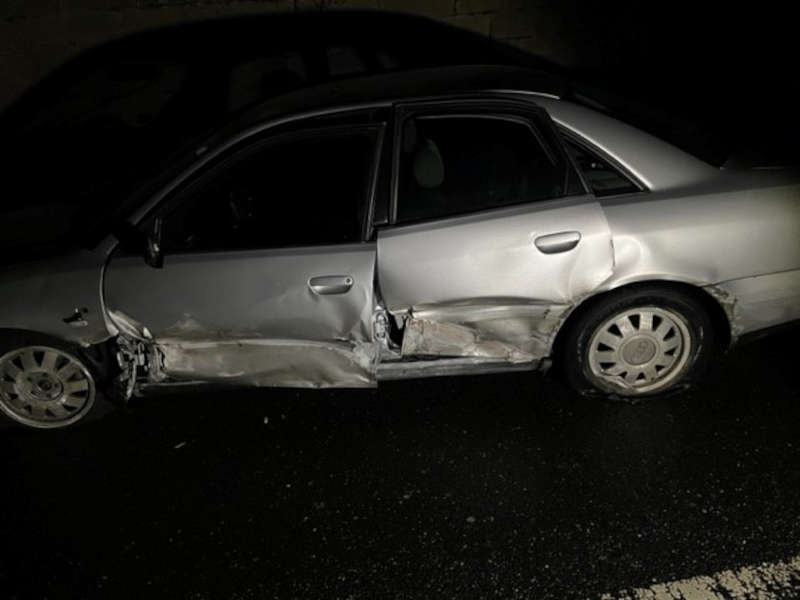 Der beschädigte Audi (Foto: Polizei RLP)
