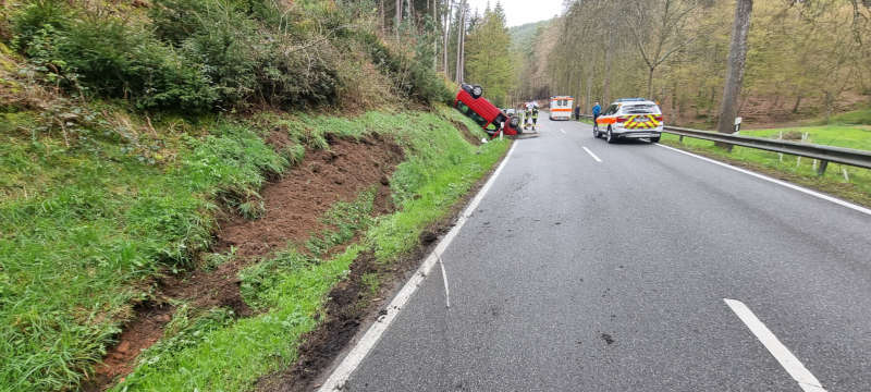 Verkehrsunfall (Foto: Feuerwehr VG Lambrecht)