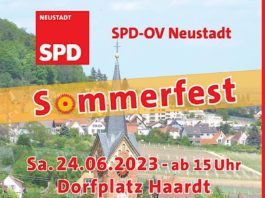 Veranstaltungsplakat (Quelle: SPD Neustadt)