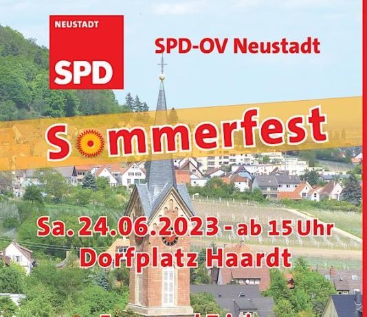 Veranstaltungsplakat (Quelle: SPD Neustadt)