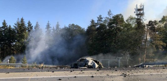 Die Unfallstelle (Foto: Polizei RLP)