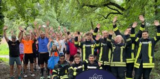 Blaulicht-Special bei parkrun im Oberwald